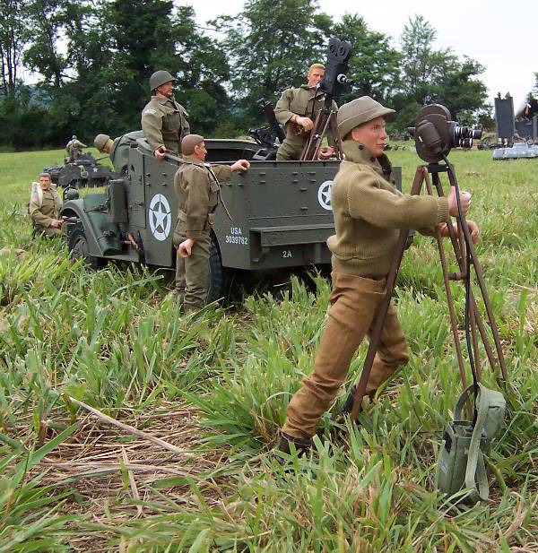 Patton's film crew captures the historic day